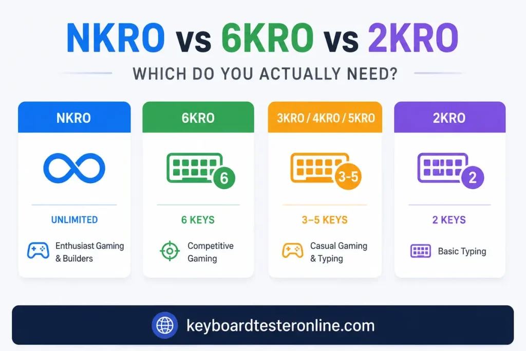 NKRO vs 6KRO vs 2KRO - which do you actually need?